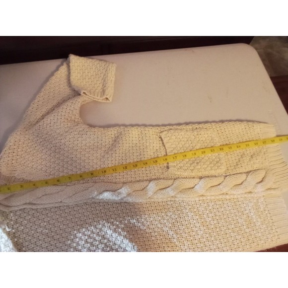 Women'sJanice Cable Knit Sweater Size Small Medium Off-white Color - Picture 16 of 16